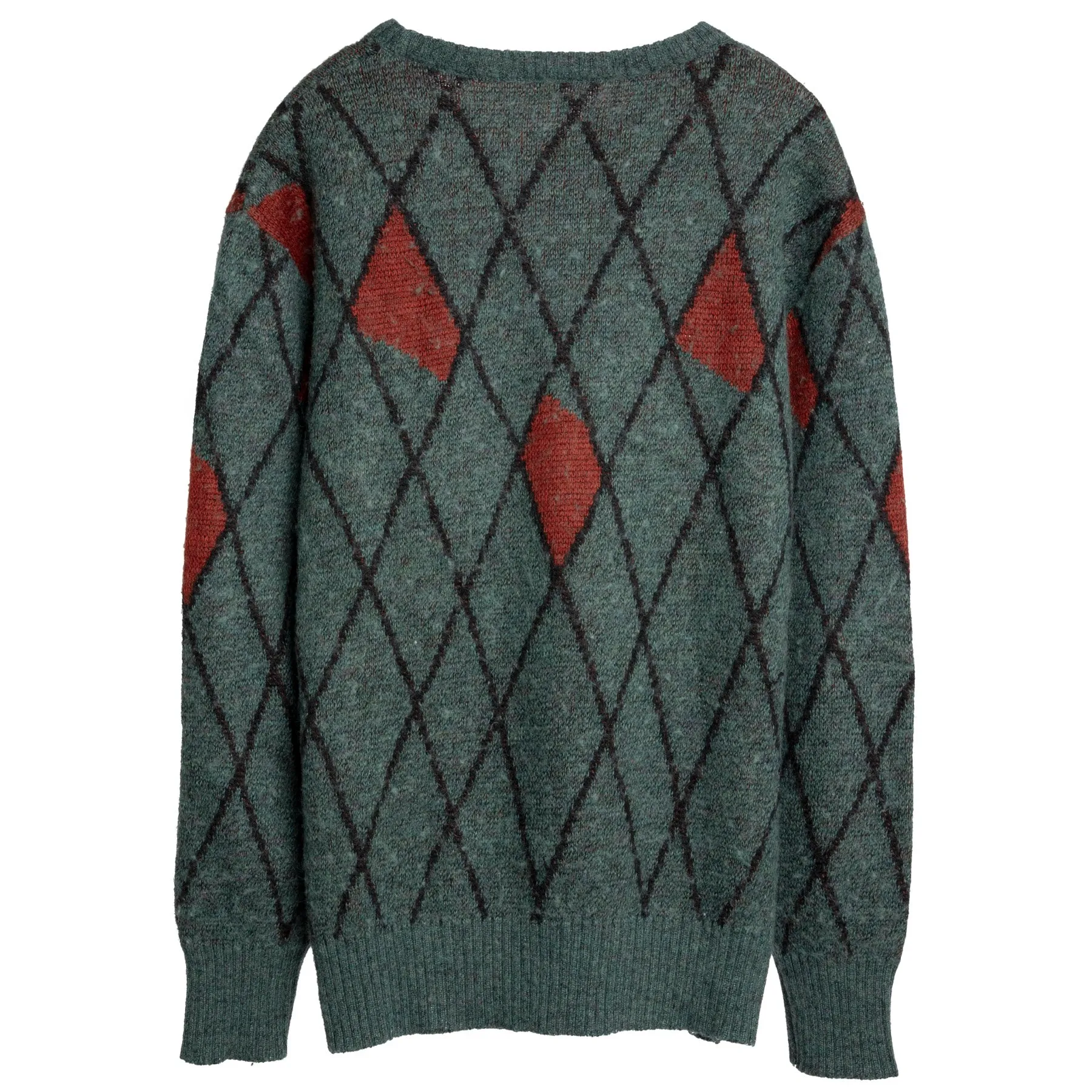 70s Jacquard Shetland Wool Knit Jumper