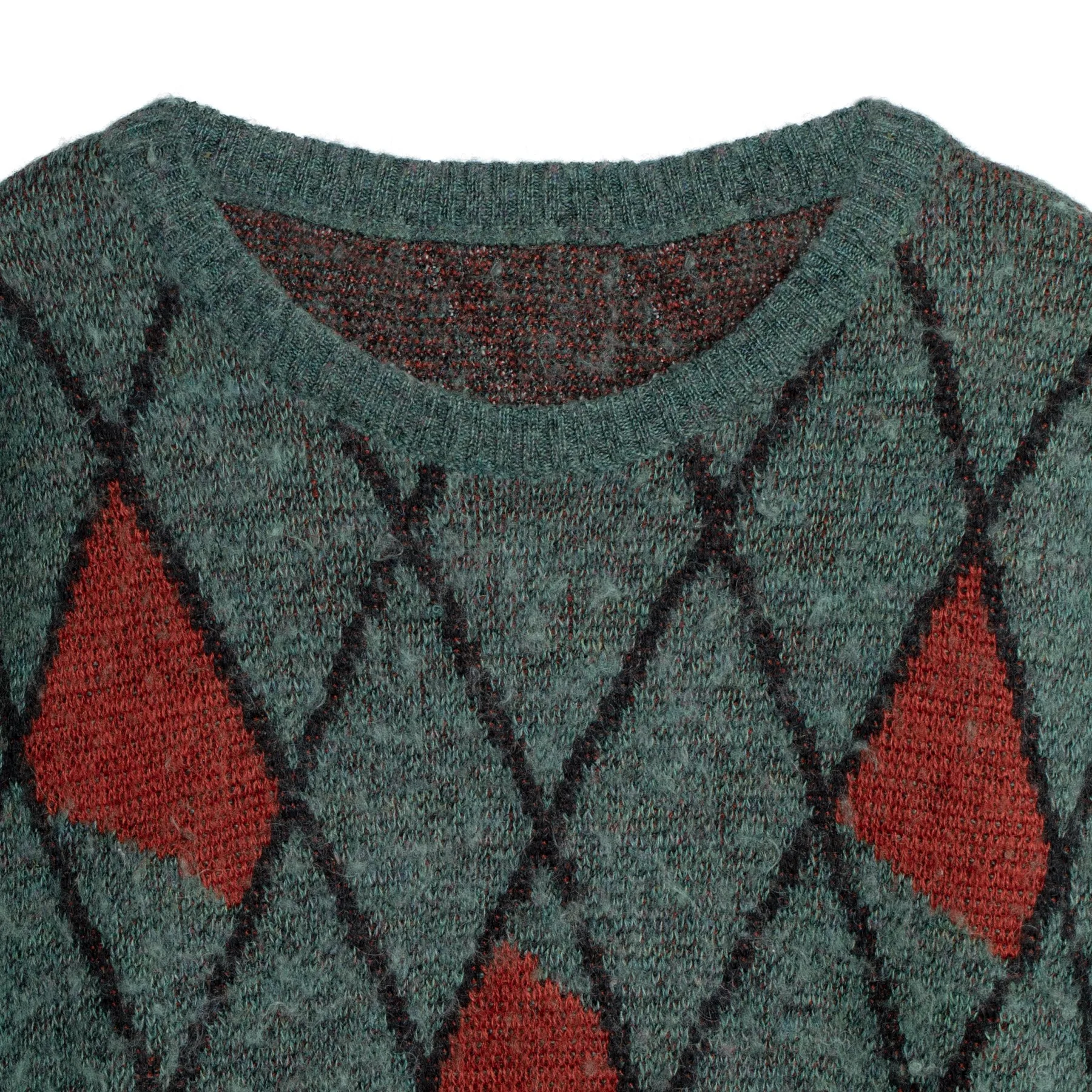 70s Jacquard Shetland Wool Knit Jumper