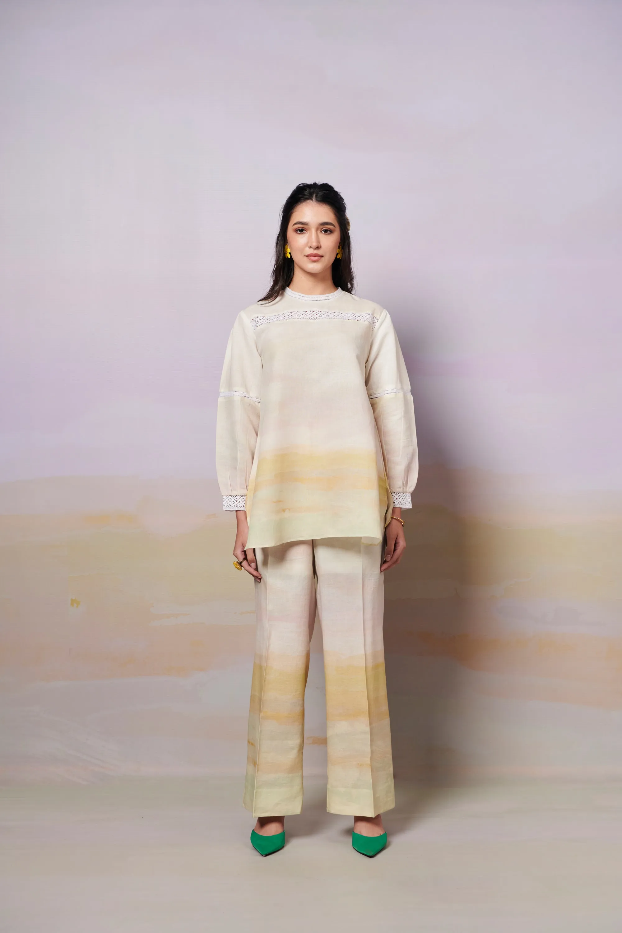 After Glow Short Top and Trousers co-ord set