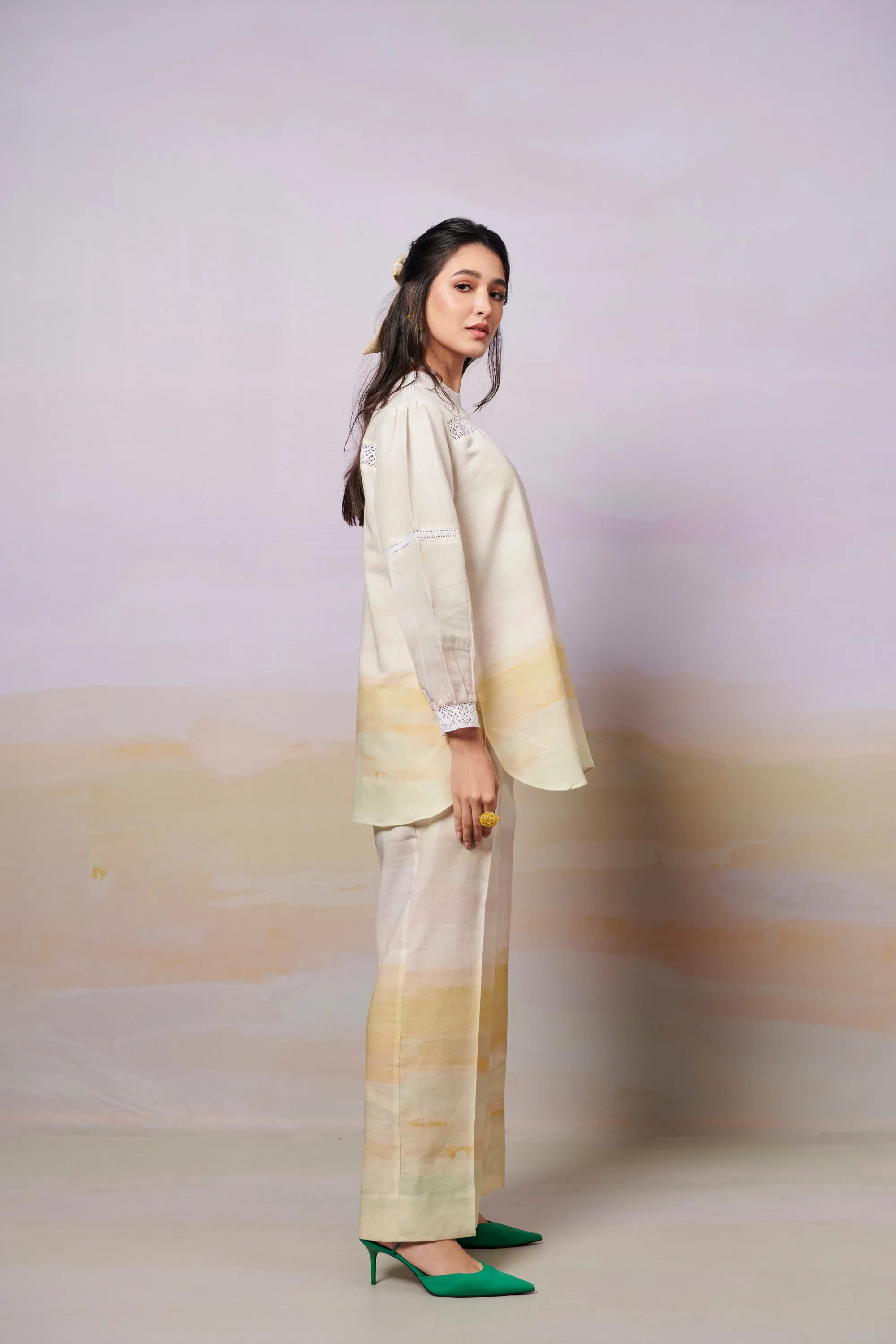 After Glow Short Top and Trousers co-ord set