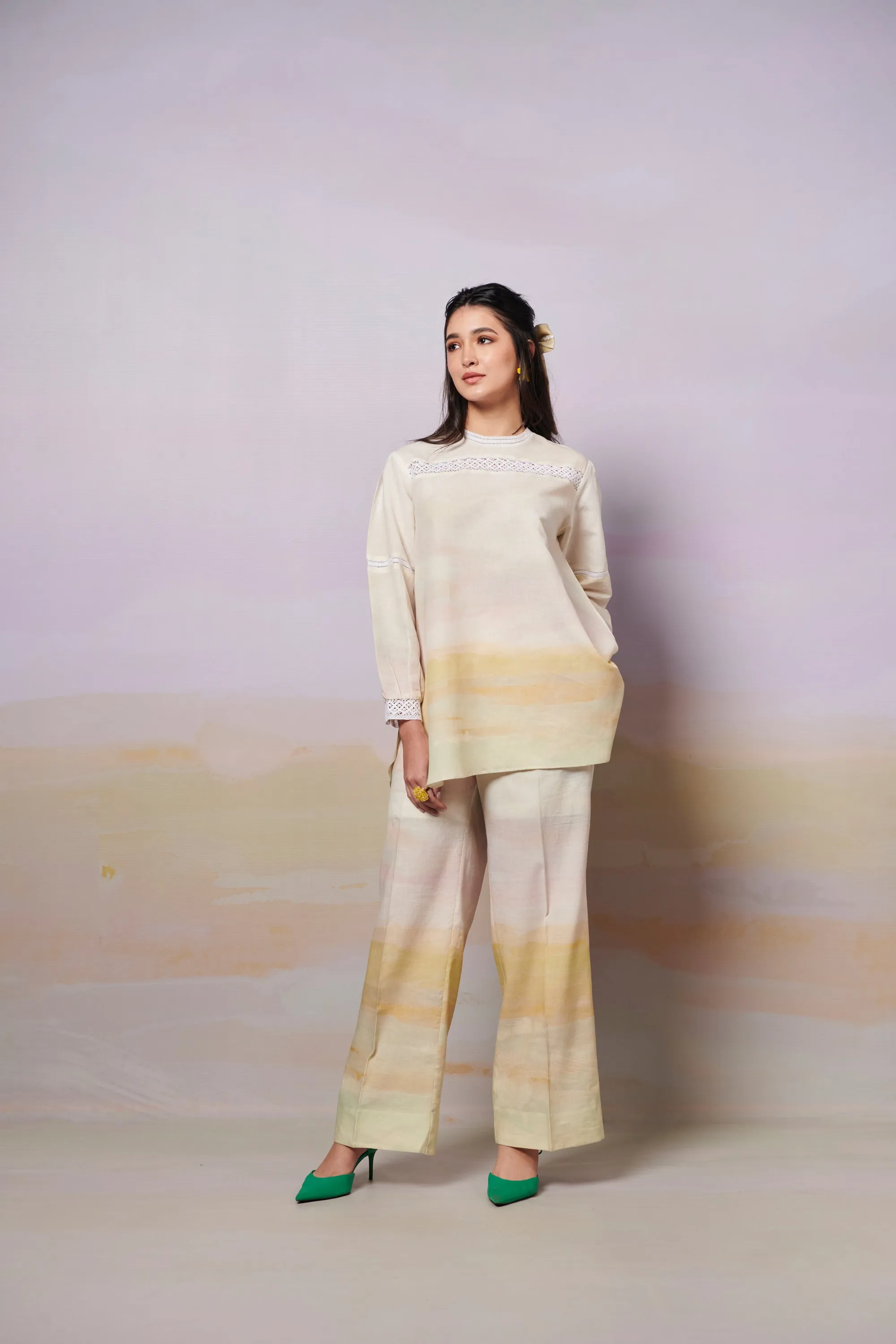 After Glow Short Top and Trousers co-ord set