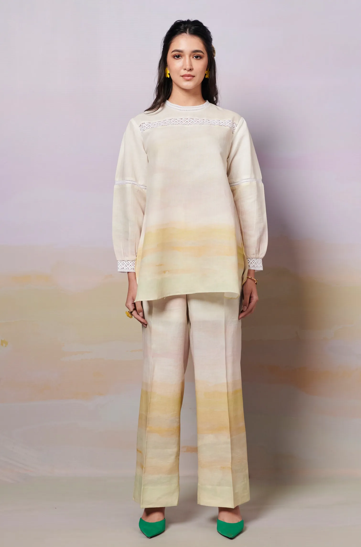 After Glow Short Top and Trousers co-ord set