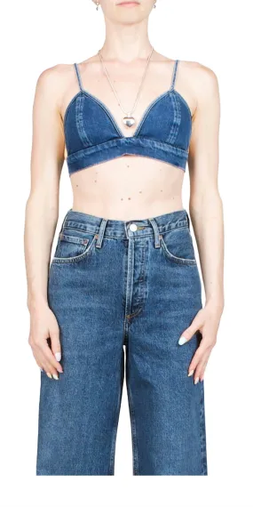 Agolde - Denim Bralette Top