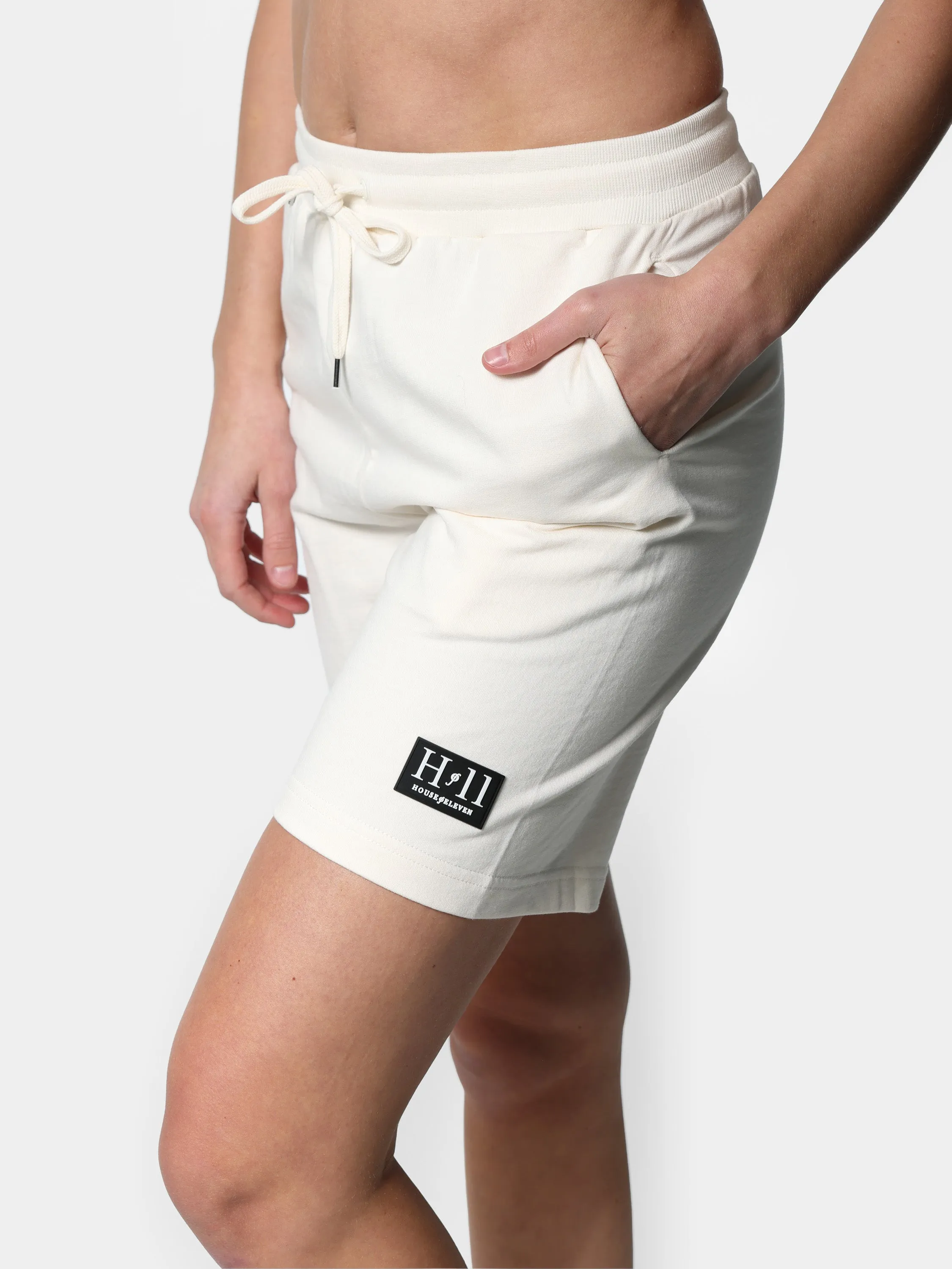 Beige HOF11 Rubber Patch Relaxed Shorts