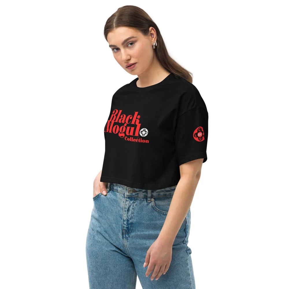 BMCLUB Loose drop shoulder crop top