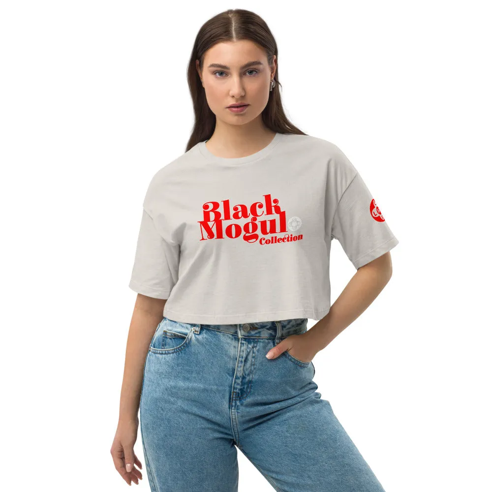 BMCLUB Loose drop shoulder crop top