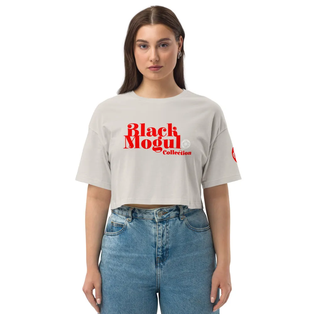 BMCLUB Loose drop shoulder crop top