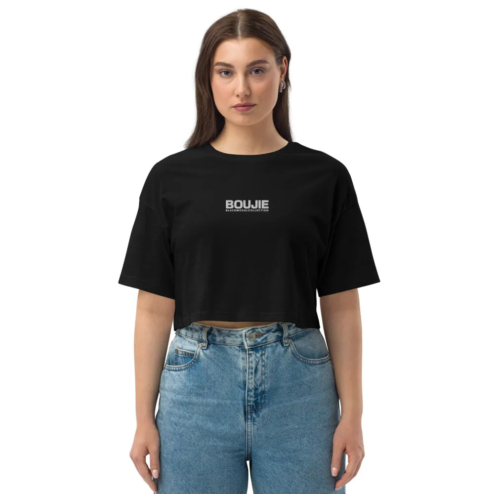 Boujie Loose drop shoulder crop top