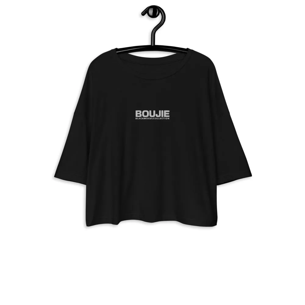 Boujie Loose drop shoulder crop top
