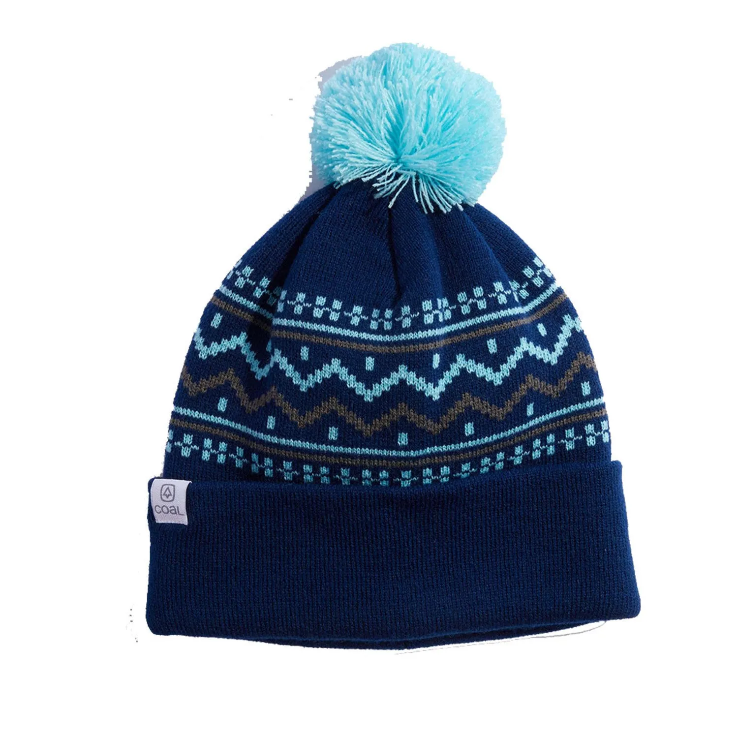 Coal Fjord Pom Beanie