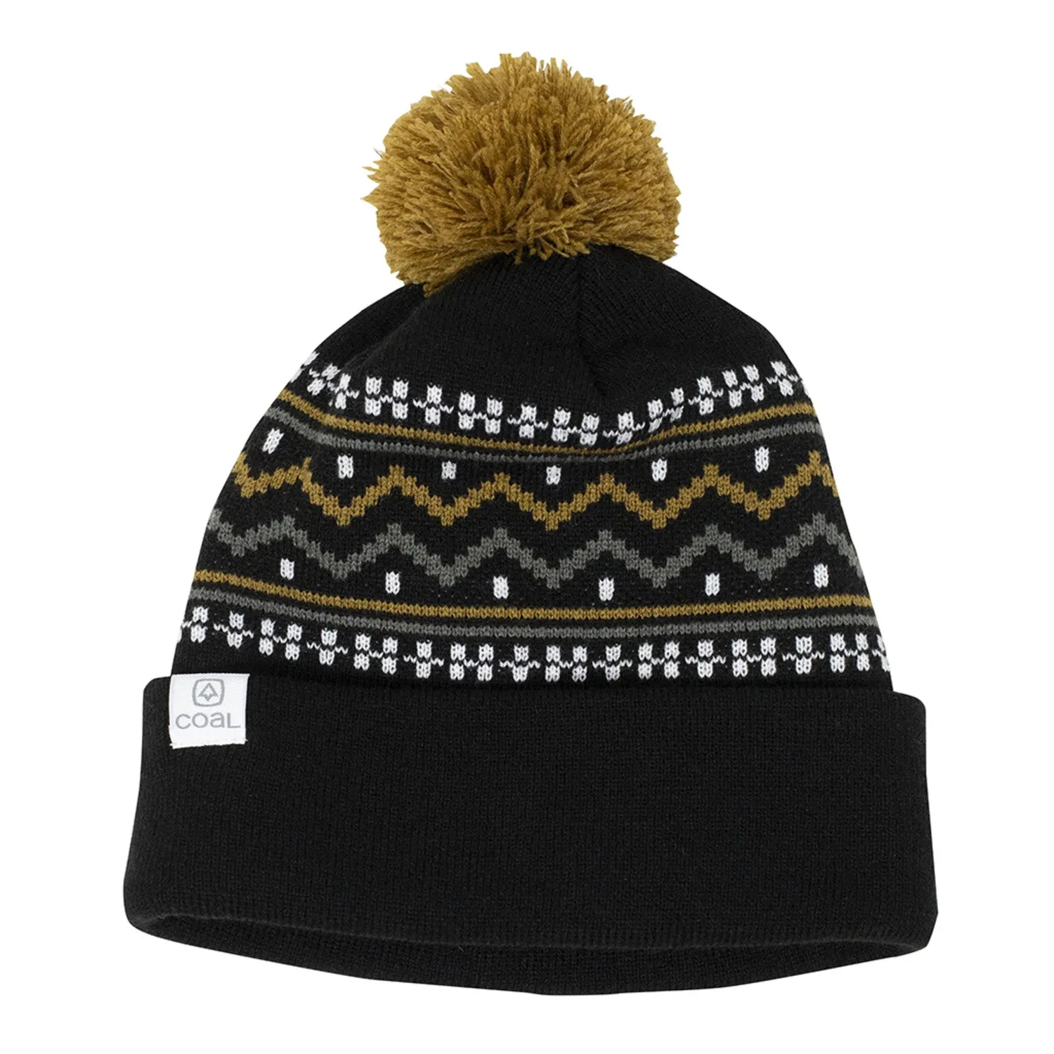 Coal Fjord Pom Beanie