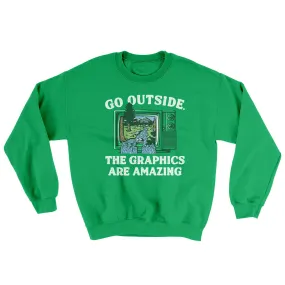Go Outside The Graphics Are Amazing Ugly Sweater
