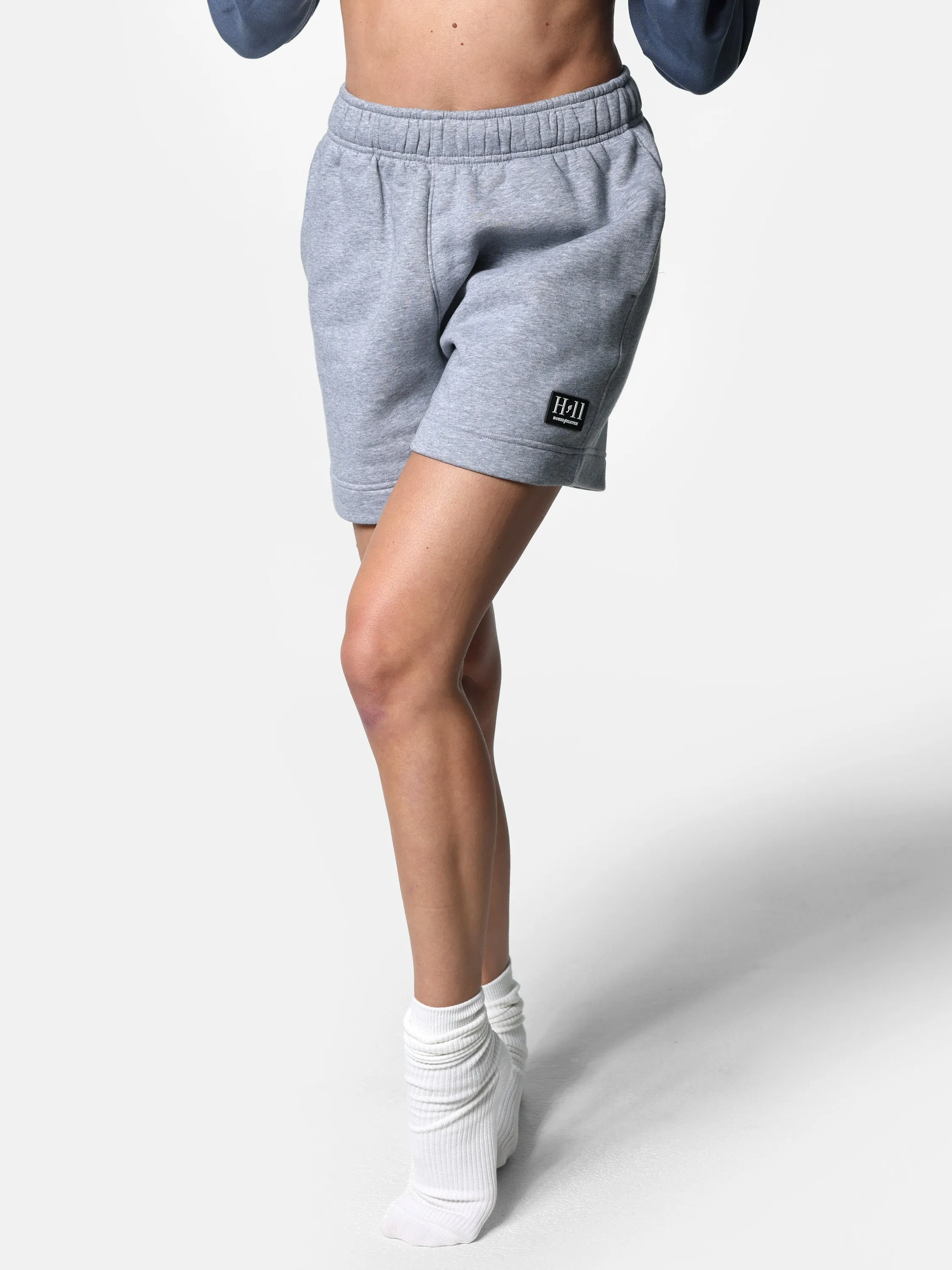 Gray HOF11 Rubber Patch Relaxed Shorts