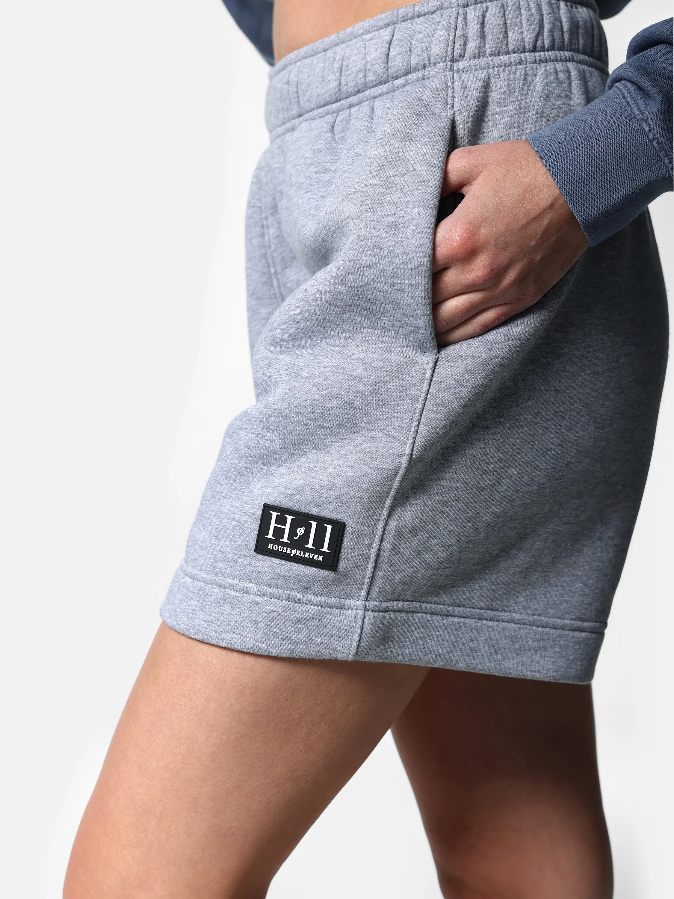 Gray HOF11 Rubber Patch Relaxed Shorts