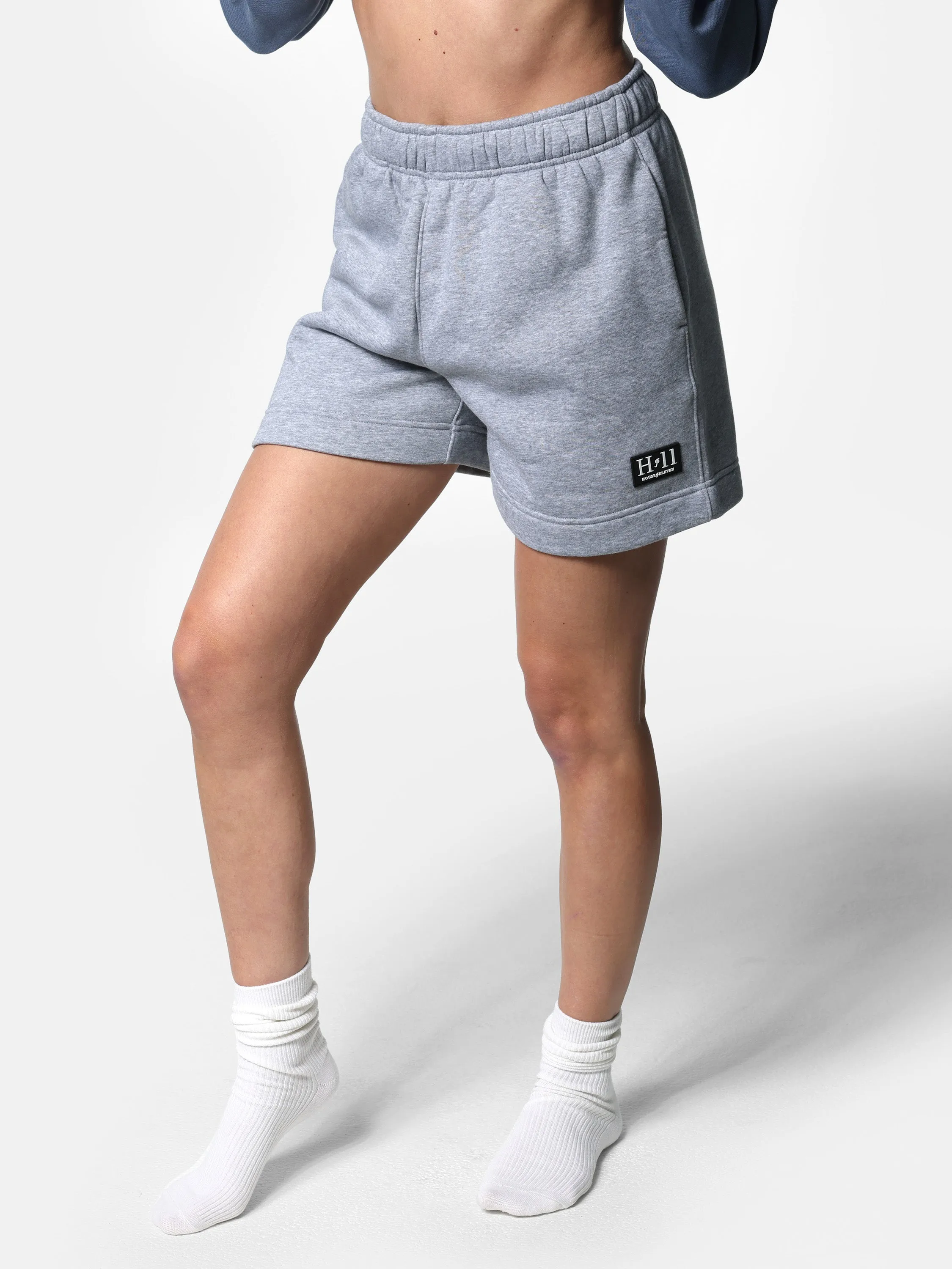 Gray HOF11 Rubber Patch Relaxed Shorts