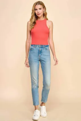 Heavy Ribbed Crop Tank Top