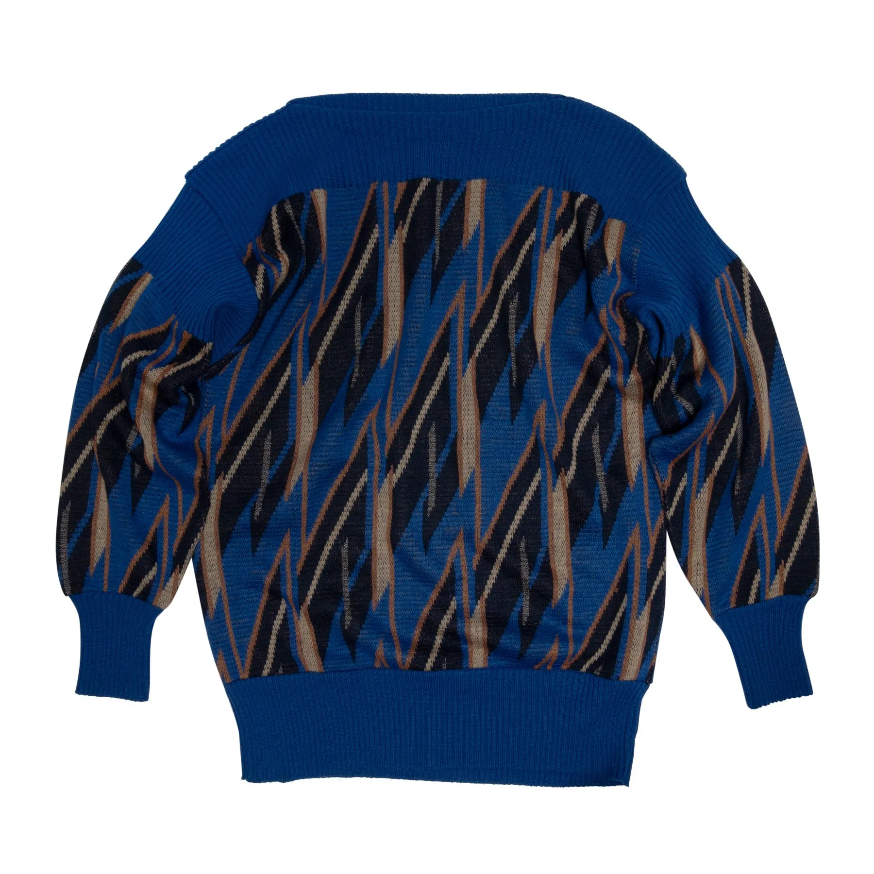 Jacquard Stocking Stitch Saddle Shoulder Jumper