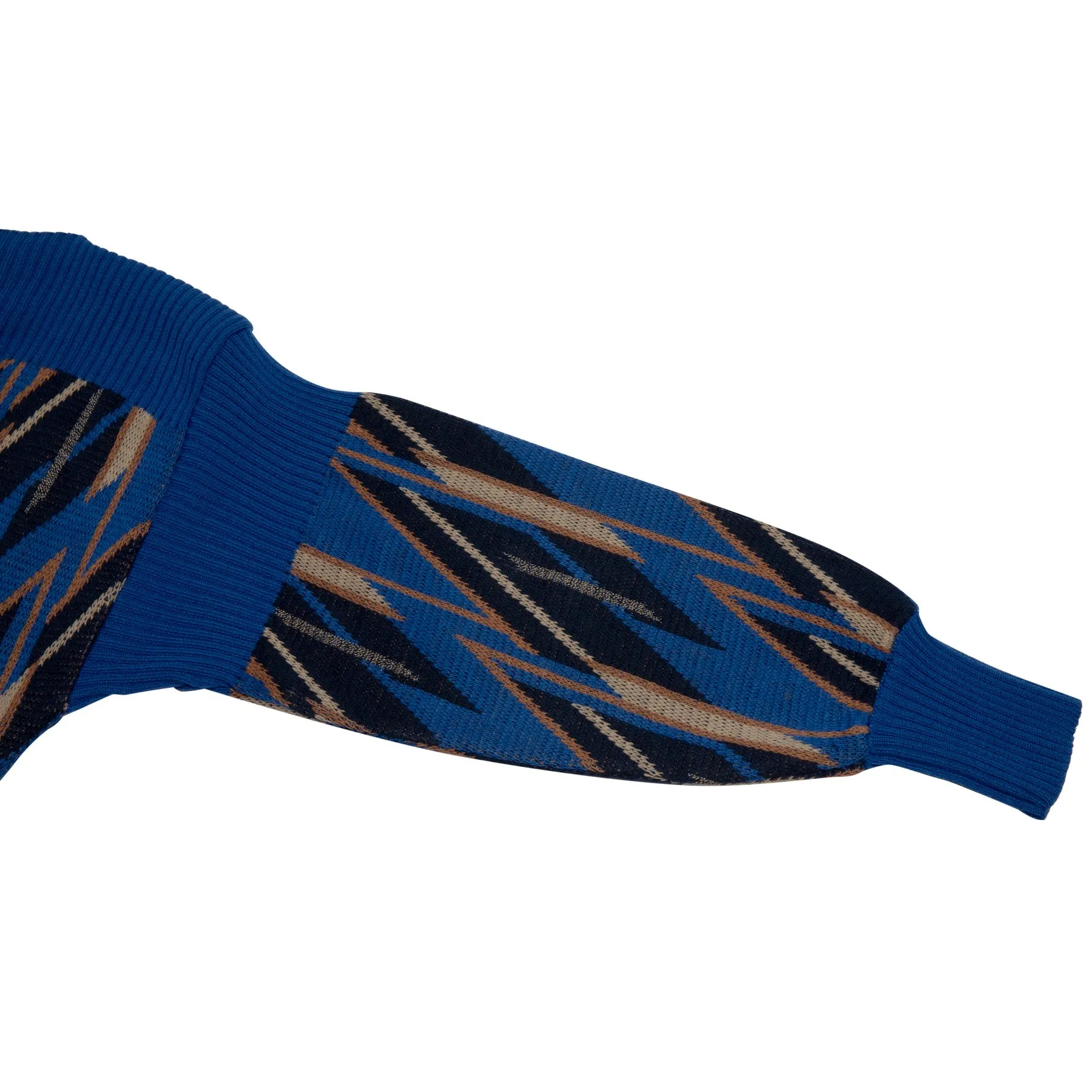 Jacquard Stocking Stitch Saddle Shoulder Jumper