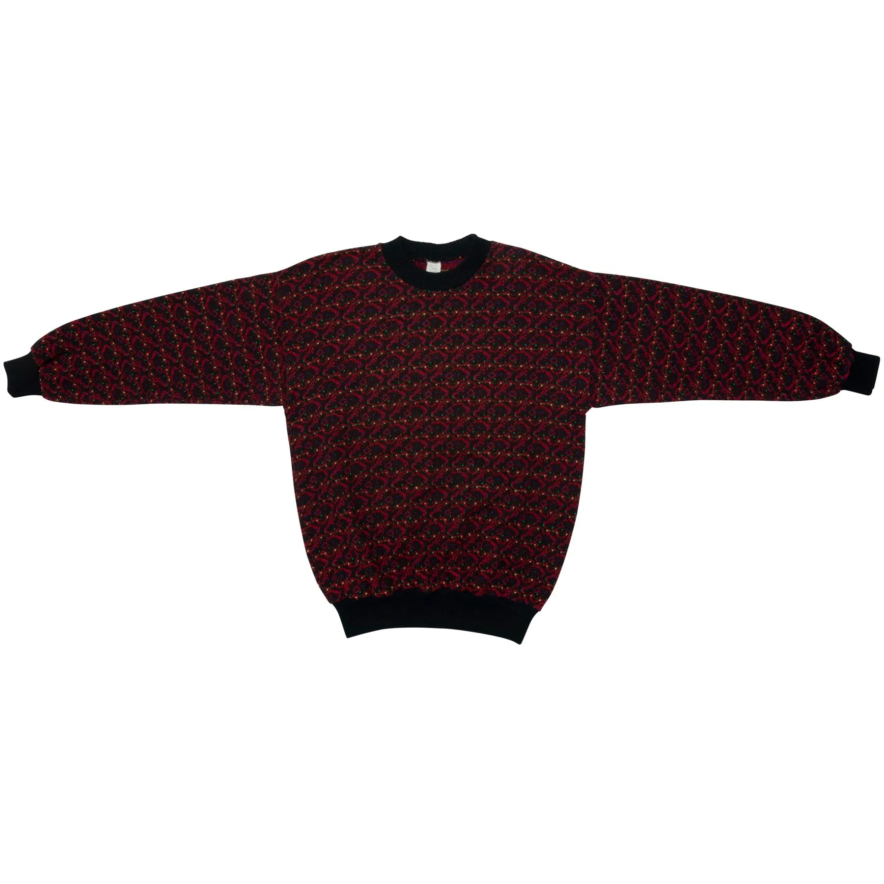 Jacquard Stranded Knit Dropped Shoulder Jumper