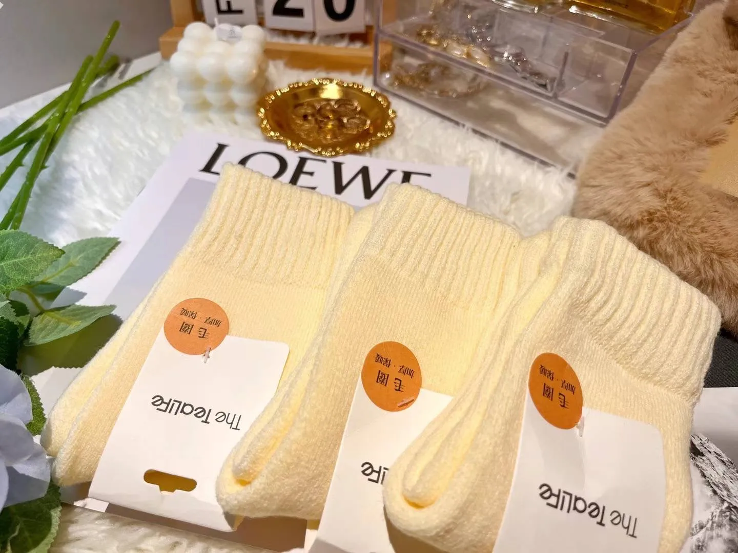 Korean furry socks super warm