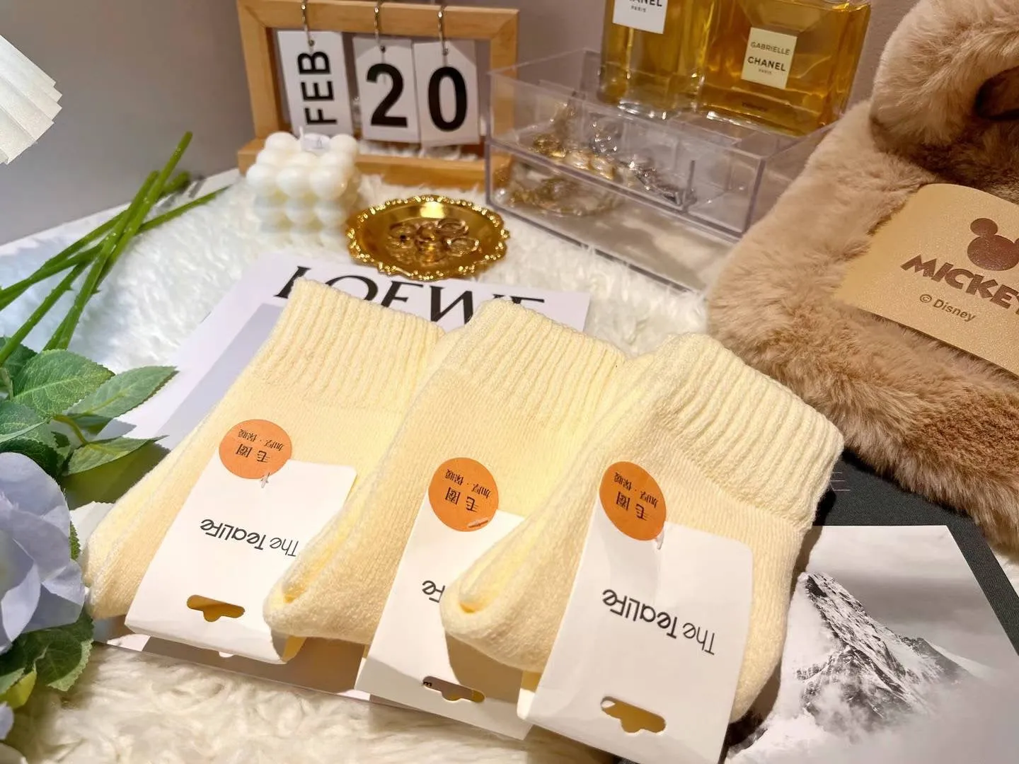 Korean furry socks super warm
