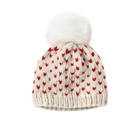 Little Hearts Fair Isle Pom Pom Hat