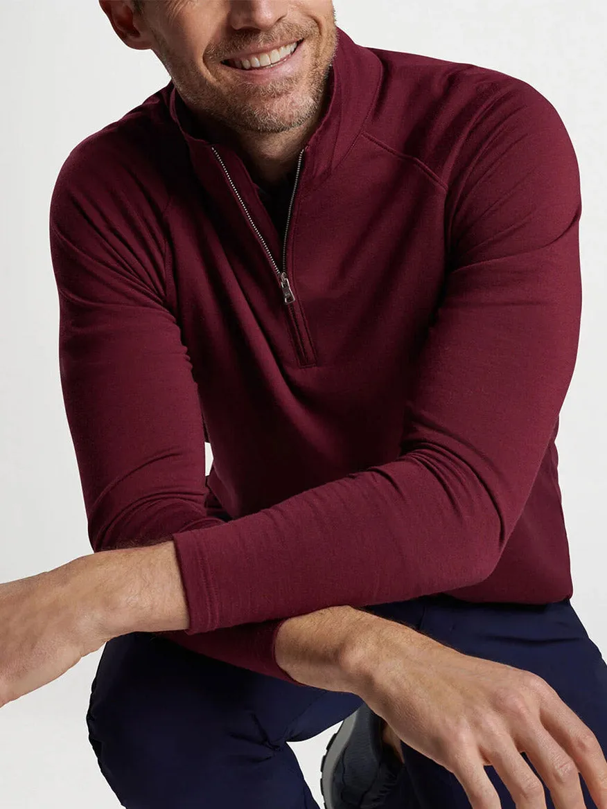 Peter Millar Excursionist Flex Performance Pullover in Vermouth