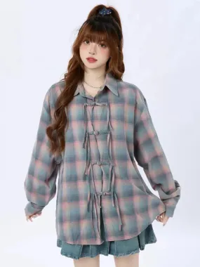 Shirt Rainbow Check Loose China