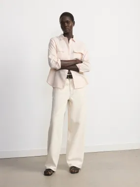 The Relaxed Linen Shirt in Blush