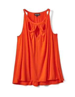 Twist Detail Cut Out Knit Top
